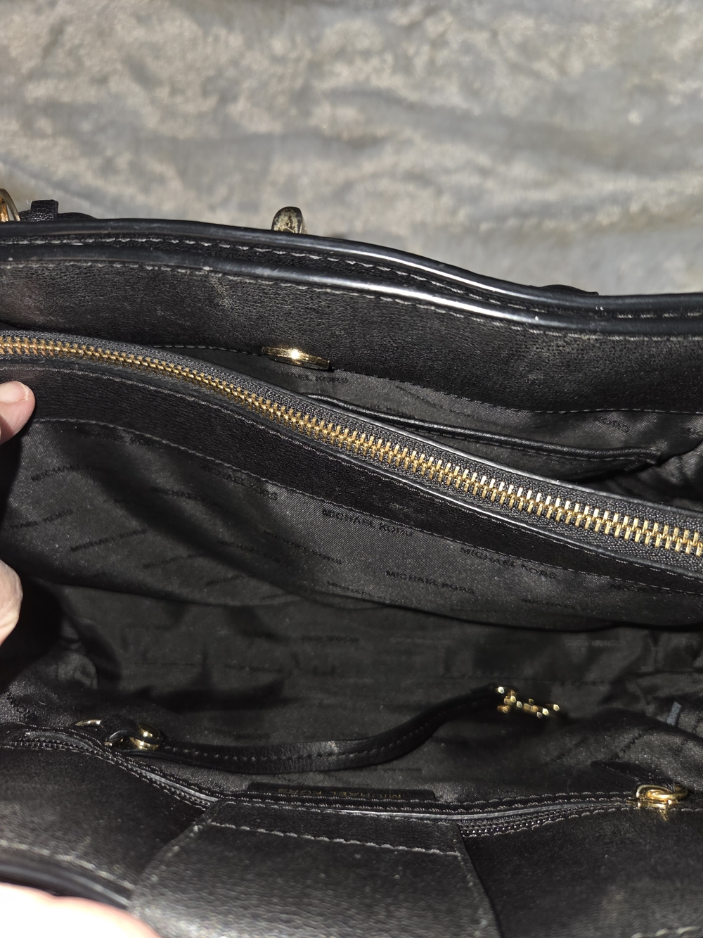 Michael Kors Sylvie Large Studded Leather Satchel - Picture 9 of 16